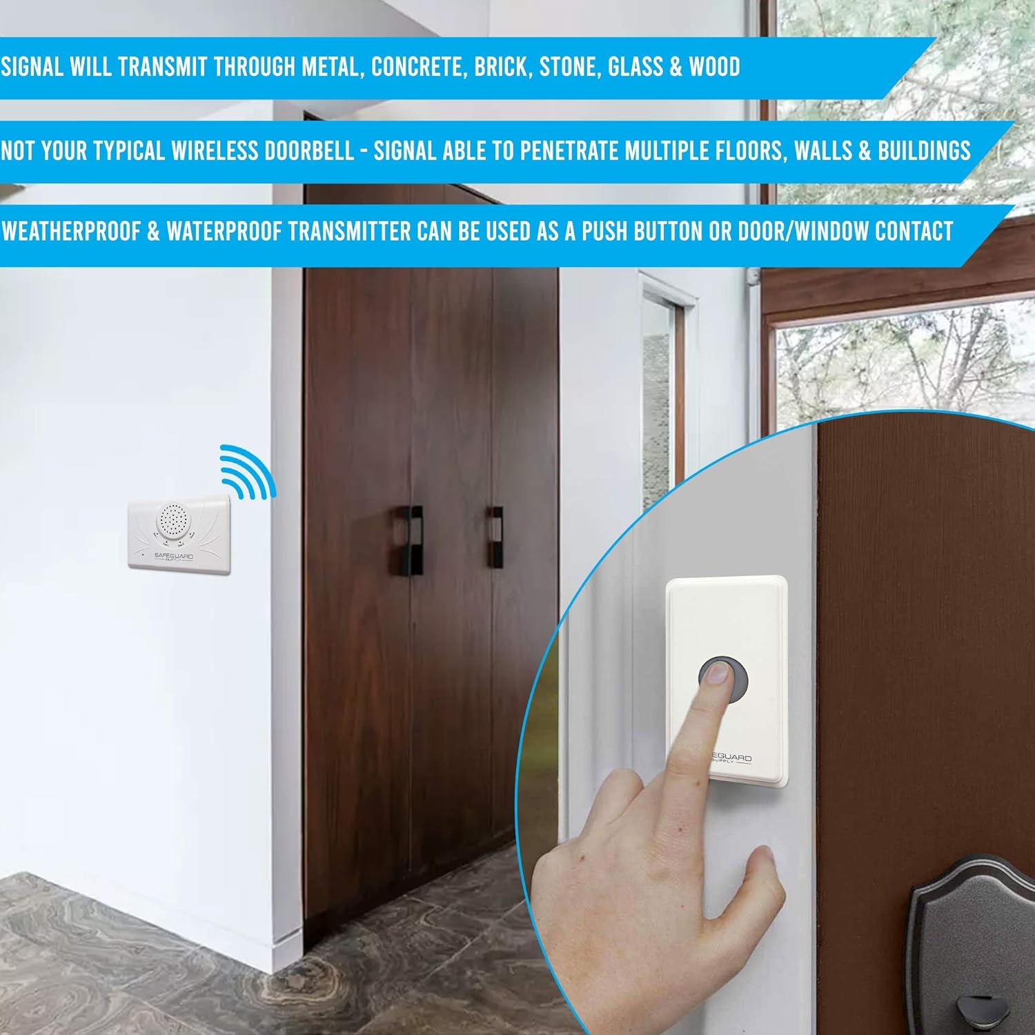 Wireless Doorbell with 4000 Feet Range K33156