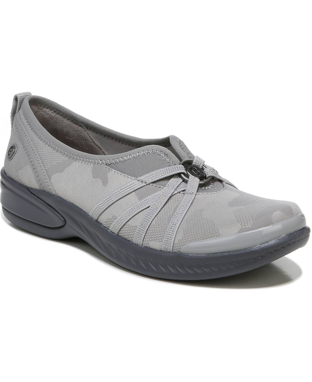 Grey Camo Washable Slip-On Flats W768