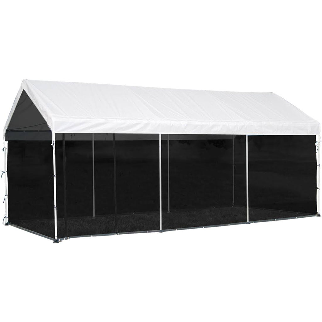 White 2-In-1 Canopy with Screen Enclosure Kit M328