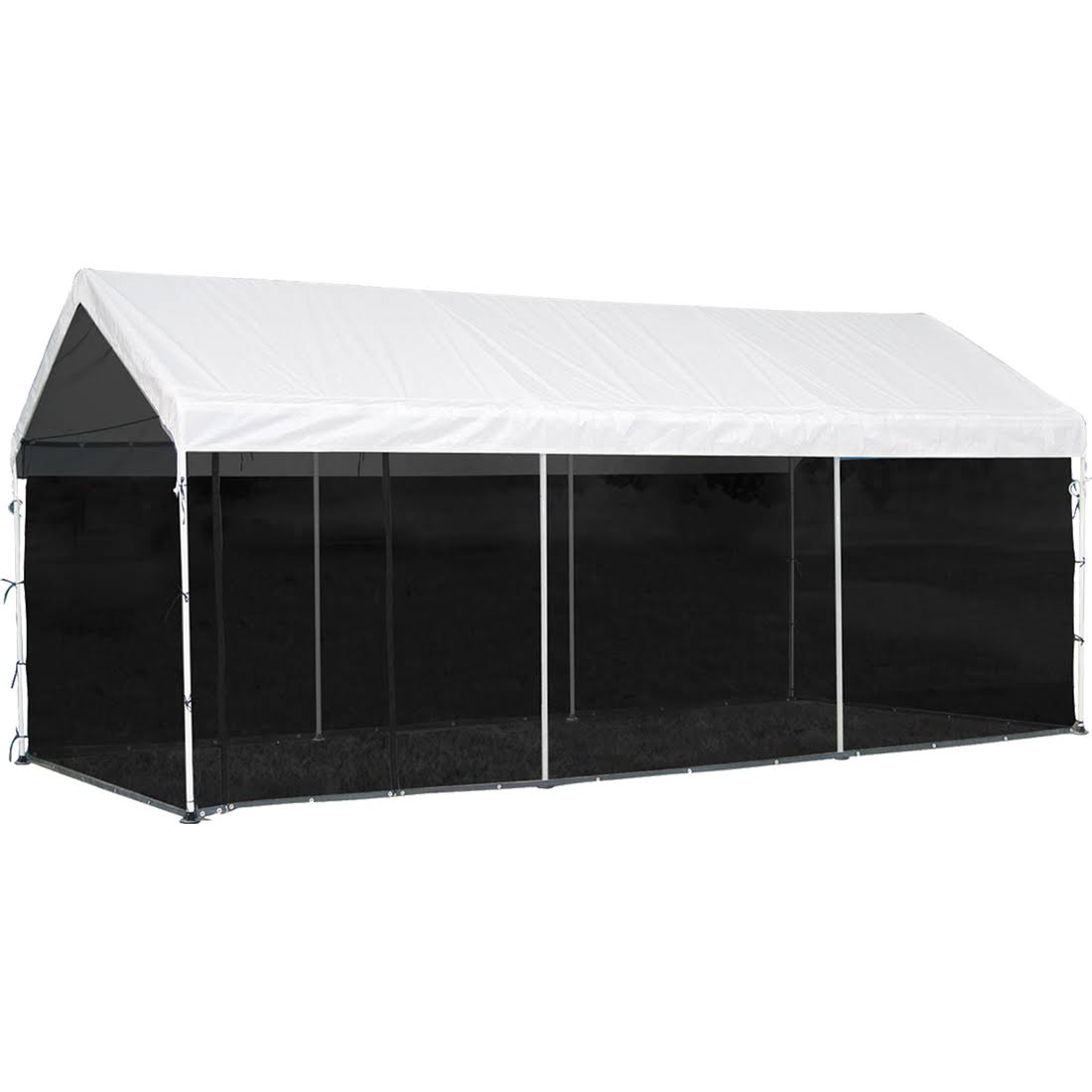 White 2-In-1 Canopy with Screen Enclosure Kit M328