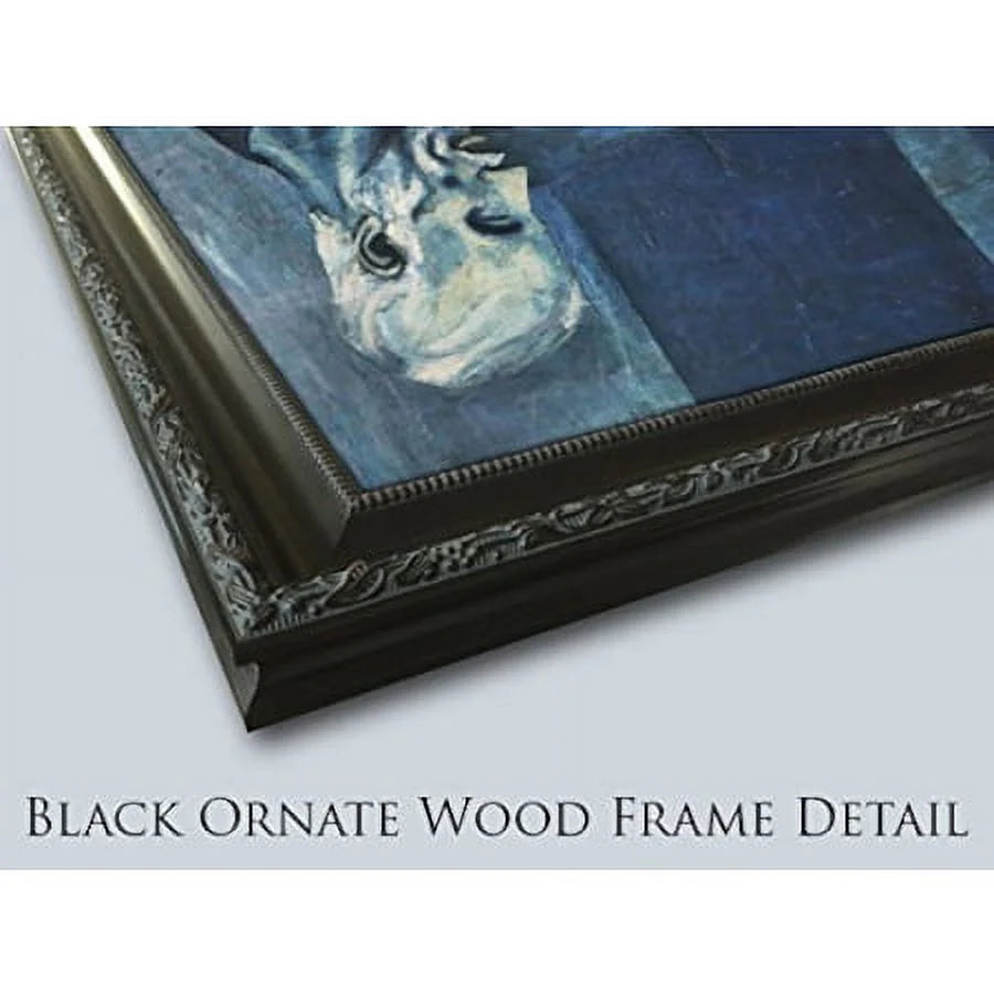 Black Ornate Wood Framed Art Print E89469
