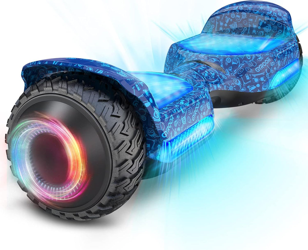 Hoverboard with 500W Motor, 6.5" Self Balancing Hoverboard with Bluetooth Music Speaker A173
