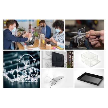 Clear Plexiglass Acrylic Sheet (3-Pack) A462