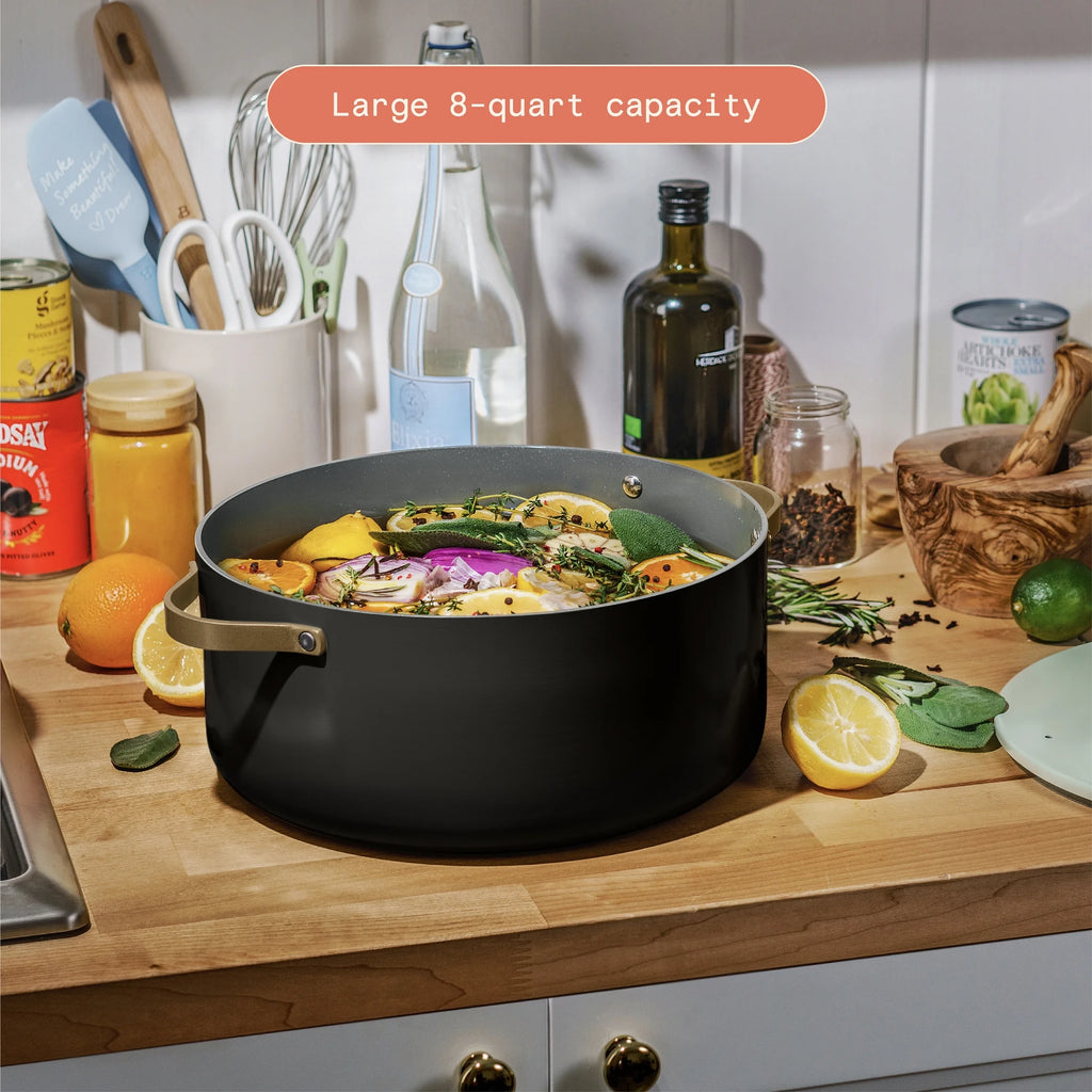 8 Quart Black Sesame Stock Pot U129