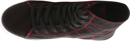 Black / Red Canvas High Tops R861308