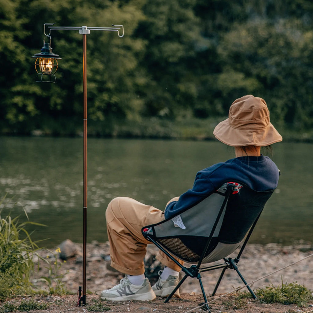 Portable Collapsible Aluminum Lantern Pole I493