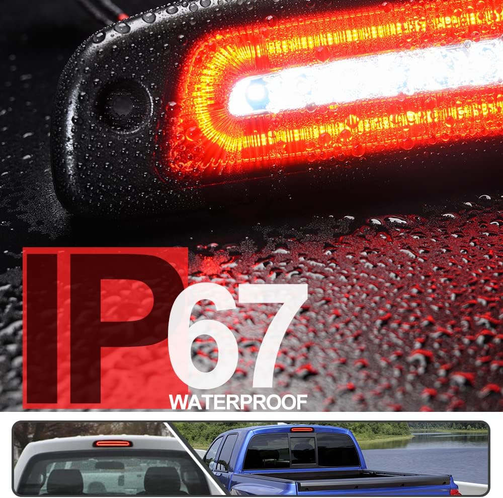 Red/white LED 3rd Brake Light with Strobe Feature W215