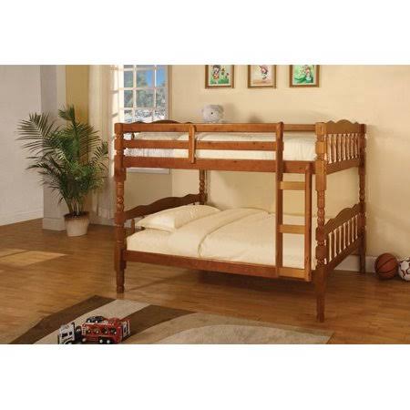 Twin Over Twin Bunk Bed Oak P43040