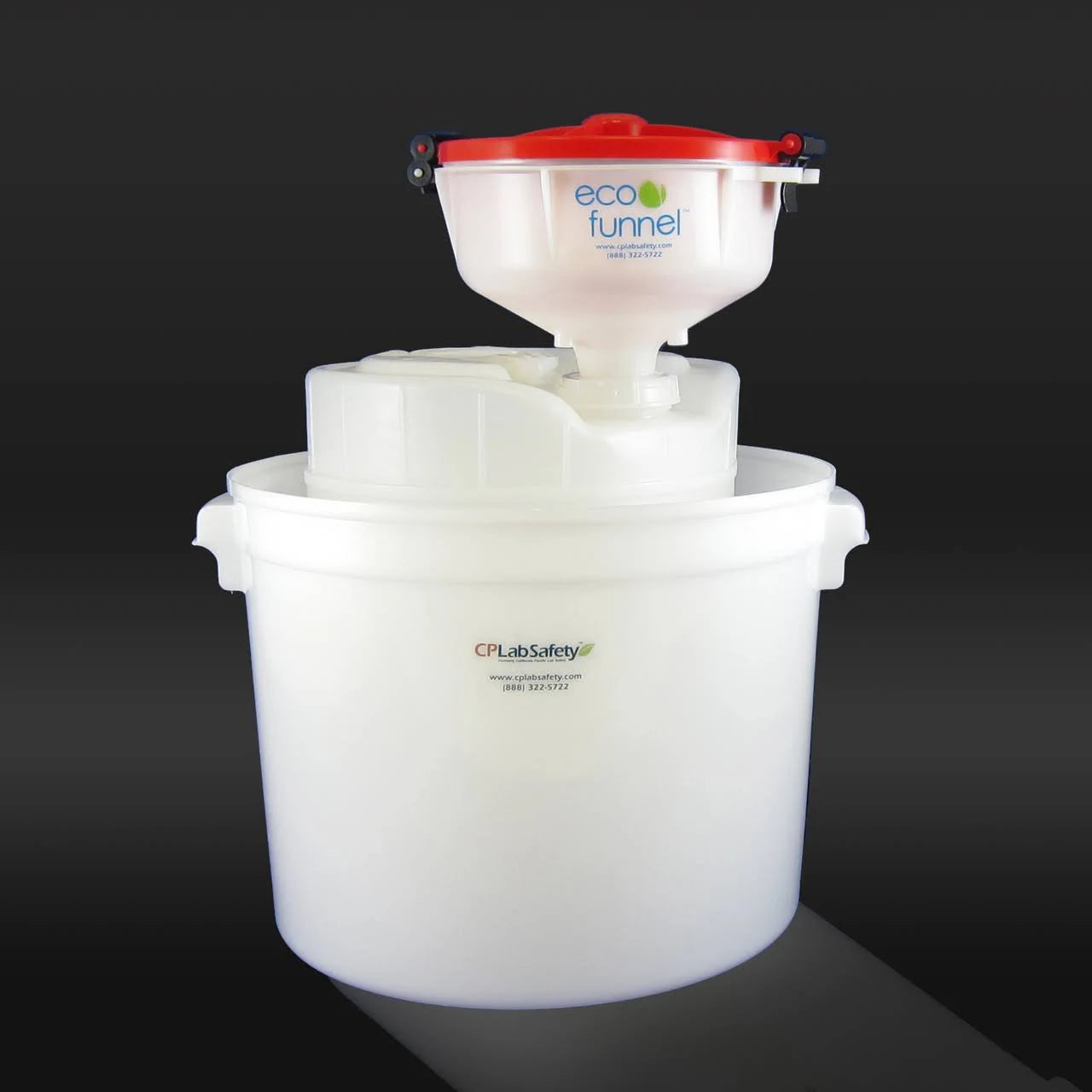 8 Eco Funnel System, 5 gal, 70mm, Red Lid N466